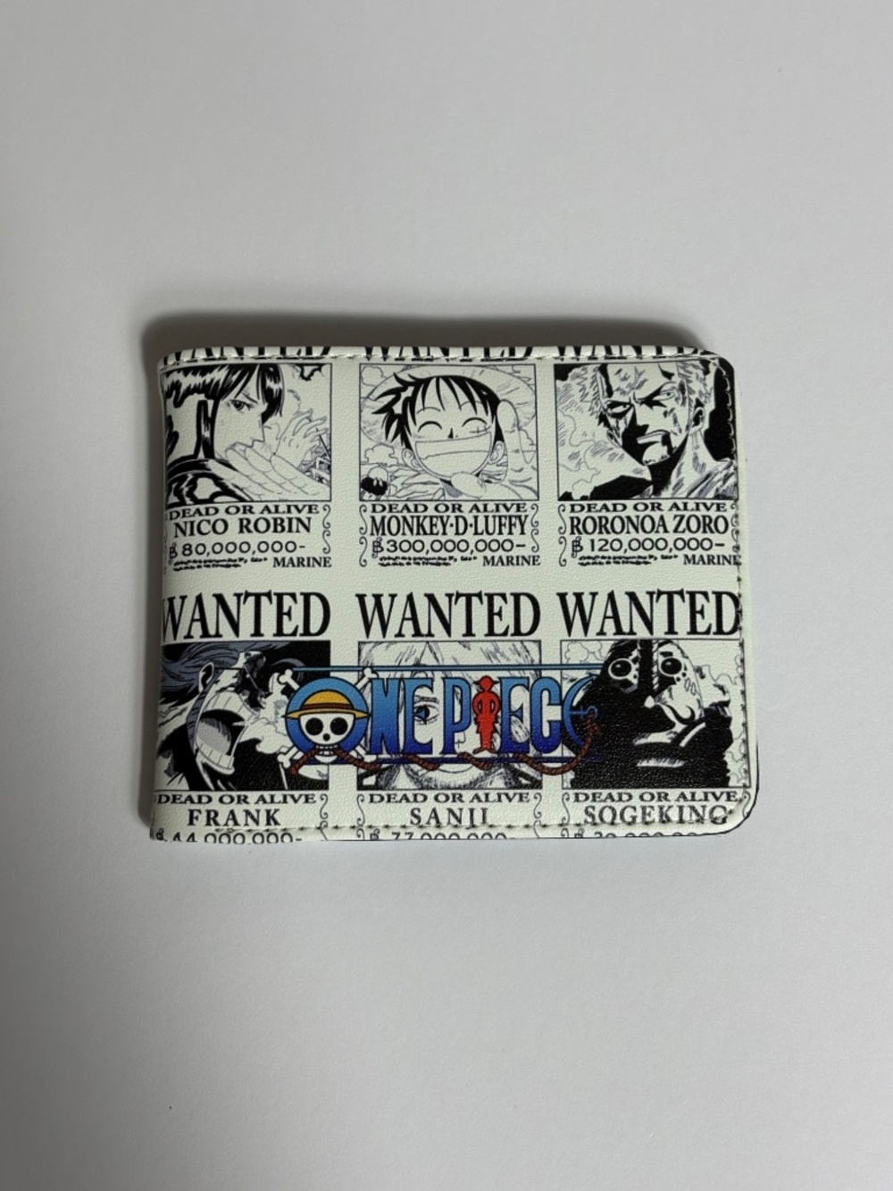 One Piece Luffy Wanted Tony Faux Leather Wallet Zoro Chopper Nami Money Holder